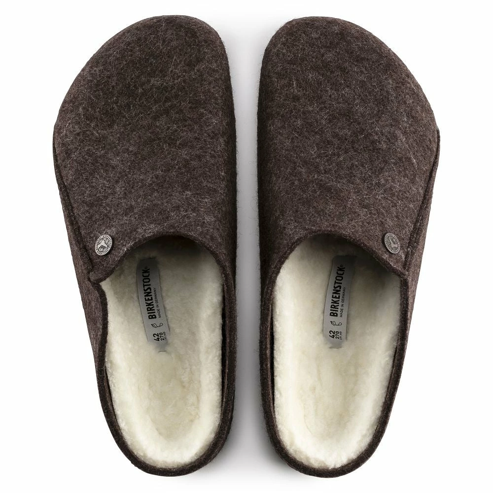 Birkenstock Men's Zermatt Shearling Wool Felt In Mocha 5 Birkenstock Men's Zermatt Shearling Wool Felt In Mocha - Image 3