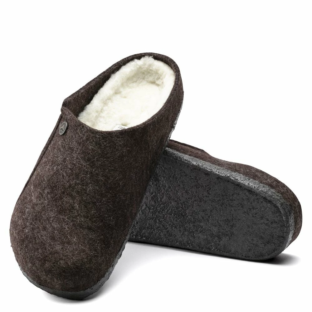 Birkenstock Men's Zermatt Shearling Wool Felt In Mocha 6 Birkenstock Men's Zermatt Shearling Wool Felt In Mocha - Image 4