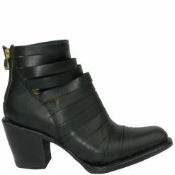 Getoutside Women's Lola Strappy Heel Boot In Black