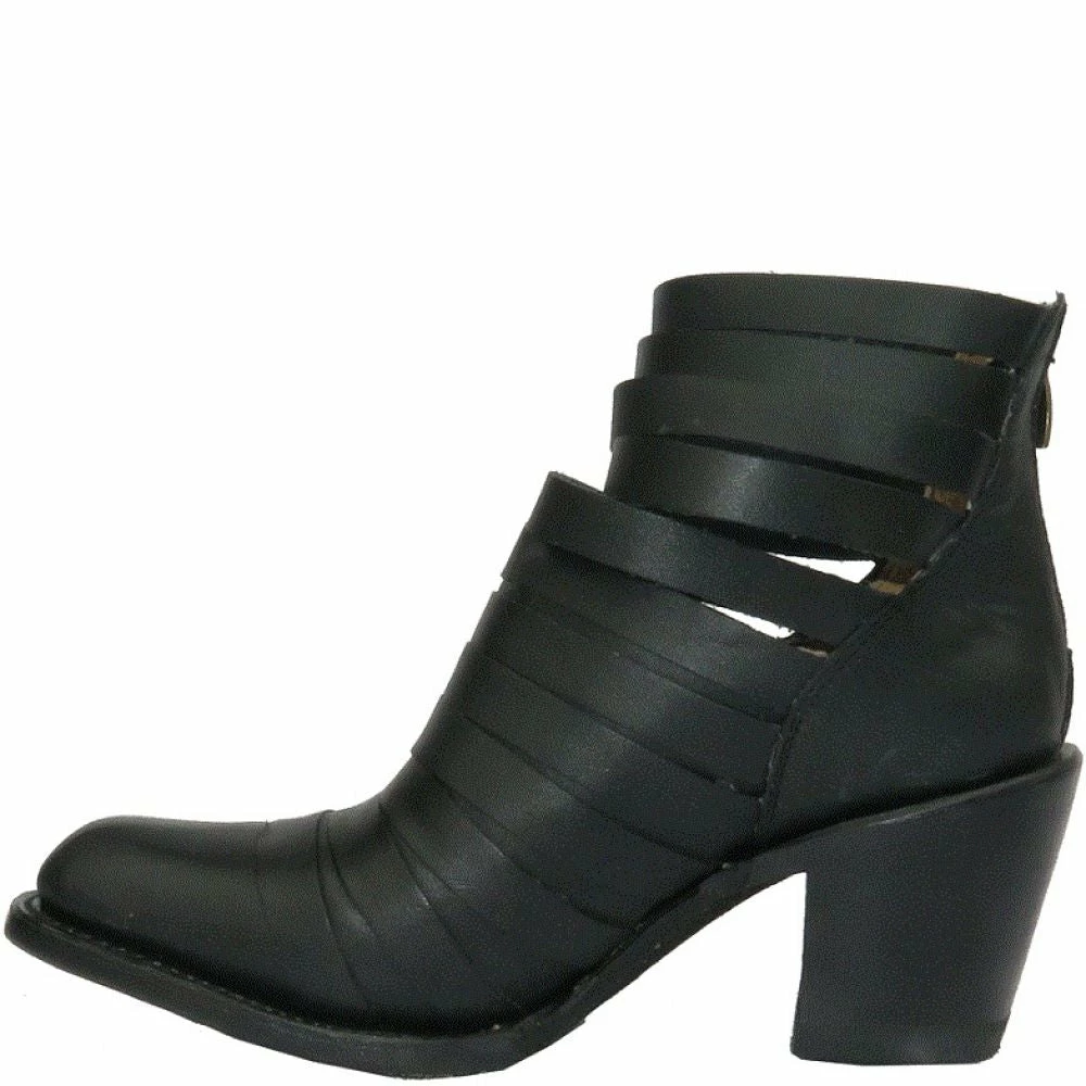 Getoutside Women's Lola Strappy Heel Boot In Black 4 Getoutside Women's Lola Strappy Heel Boot In Black - Image 2