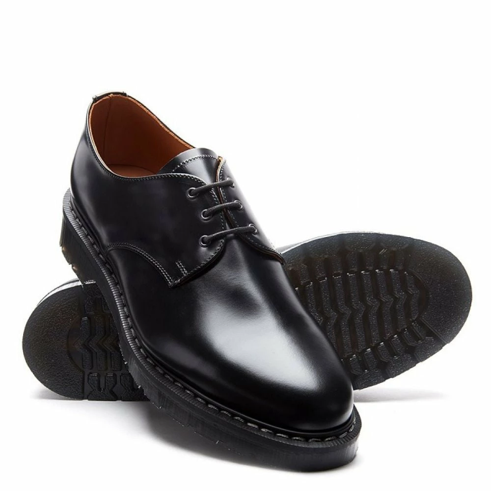 Solovair Gibson Shoe In Black Hi-Shine 4 Solovair Gibson Shoe In Black Hi-Shine - Image 2