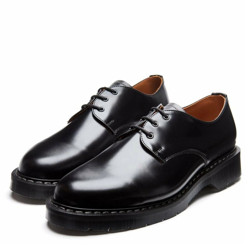Solovair Gibson Shoe In Black Hi-Shine 5 Solovair Gibson Shoe In Black Hi-Shine - Image 3