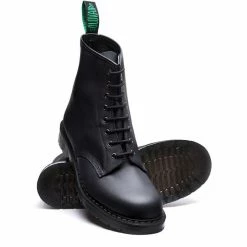 Alternative view of Solovair 8 Eye Derby Boot In Black Greasy