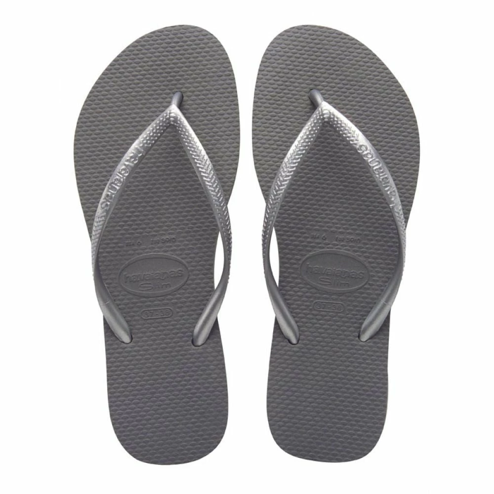 Havaianas Women's Slim Flip Flop In Steel Grey 3 Havaianas Women's Slim Flip Flop In Steel Grey