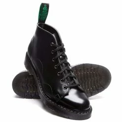 Alternative view of Solovair Monkey Boot In Black Hi-Shine