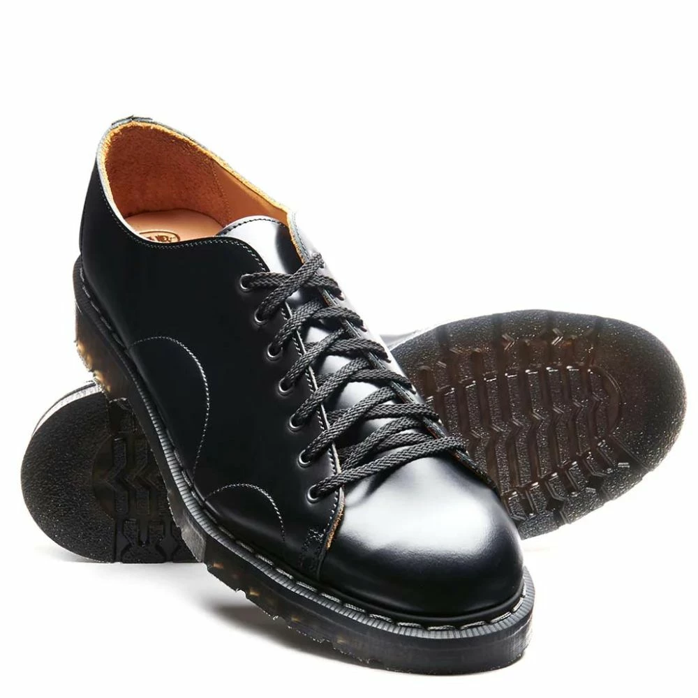 Solovair Monkey Shoe In Black Hi-Shine 4 Solovair Monkey Shoe In Black Hi-Shine - Image 3