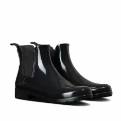 Alternative view of Hunter Women's Refined Gloss Slim Fit Chelsea Boots In Black