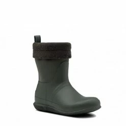 Alternative view of Hunter Women's Original Insulated Roll Top Sherpa Boots In Dark Olive